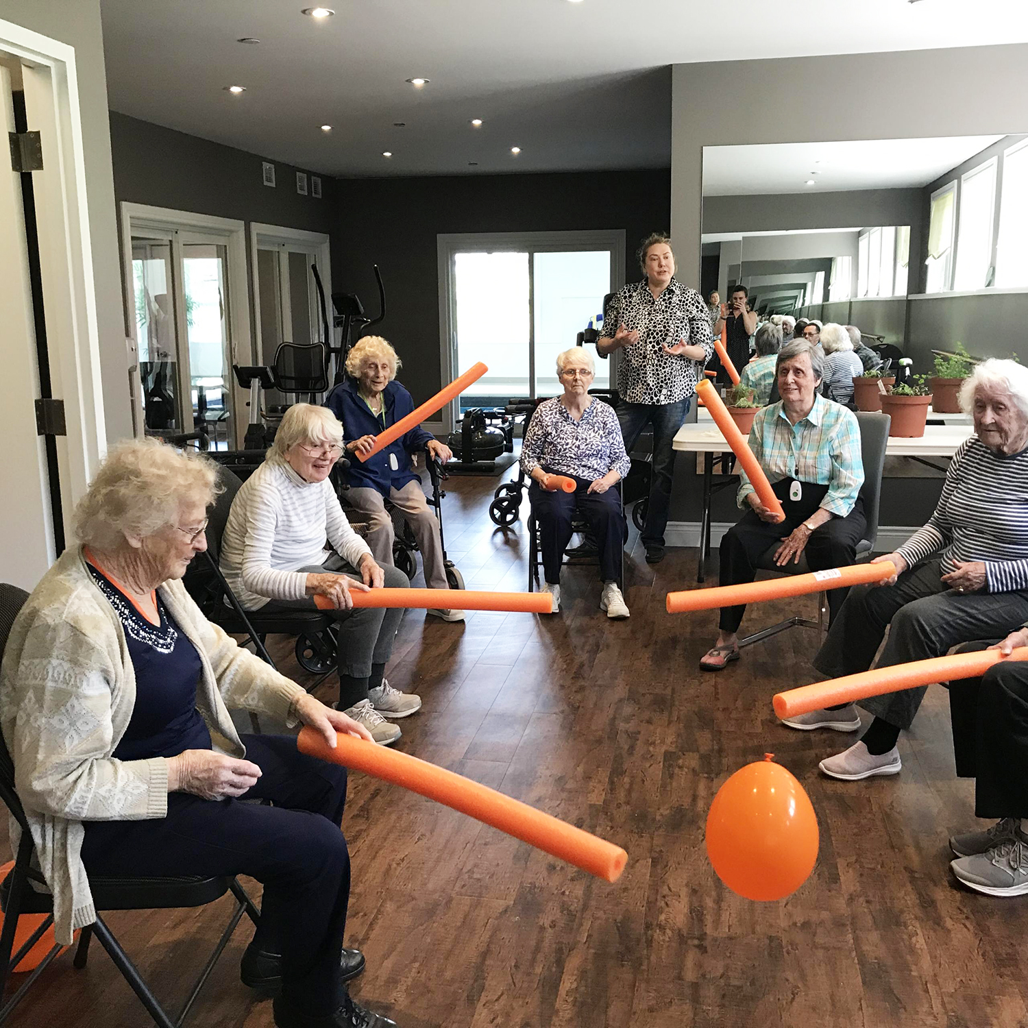 Keeping exercise fun with seniors